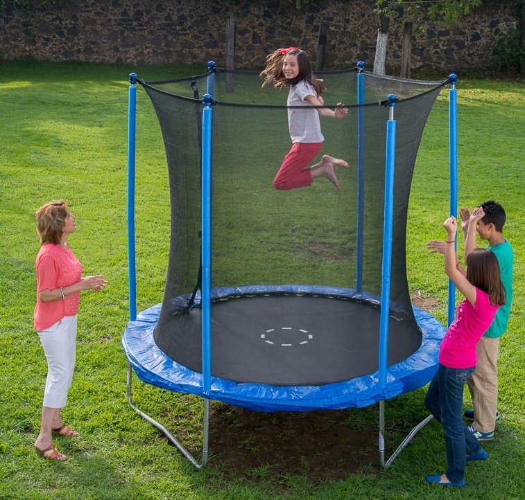 mini trampoline avec filet pas cher